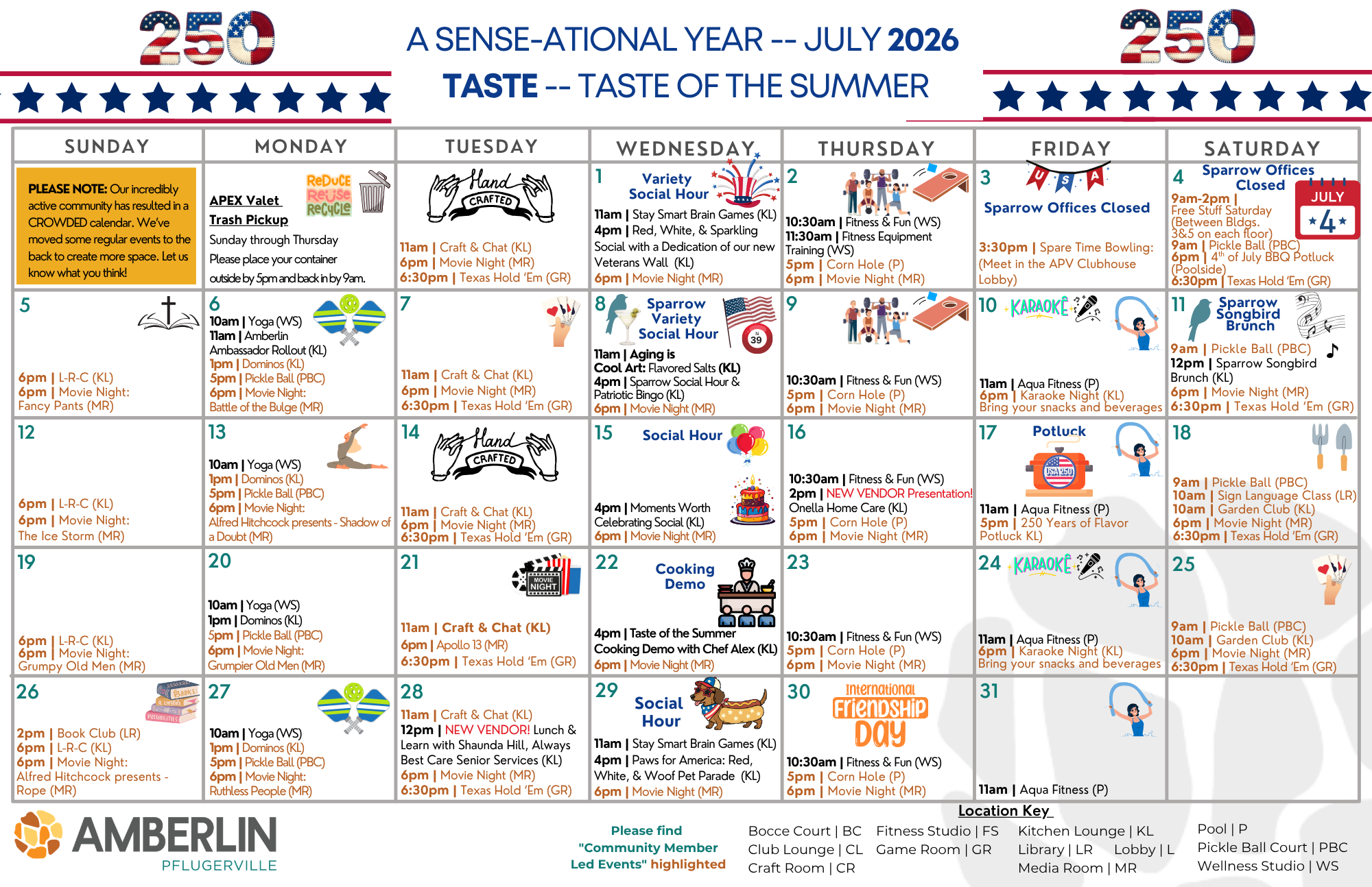 Resident Calendar